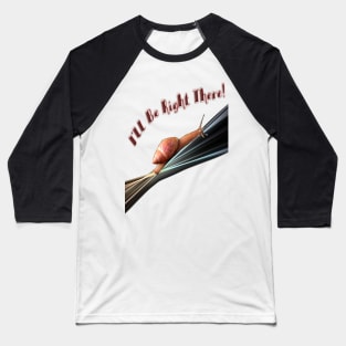 Snail (on black background) Baseball T-Shirt